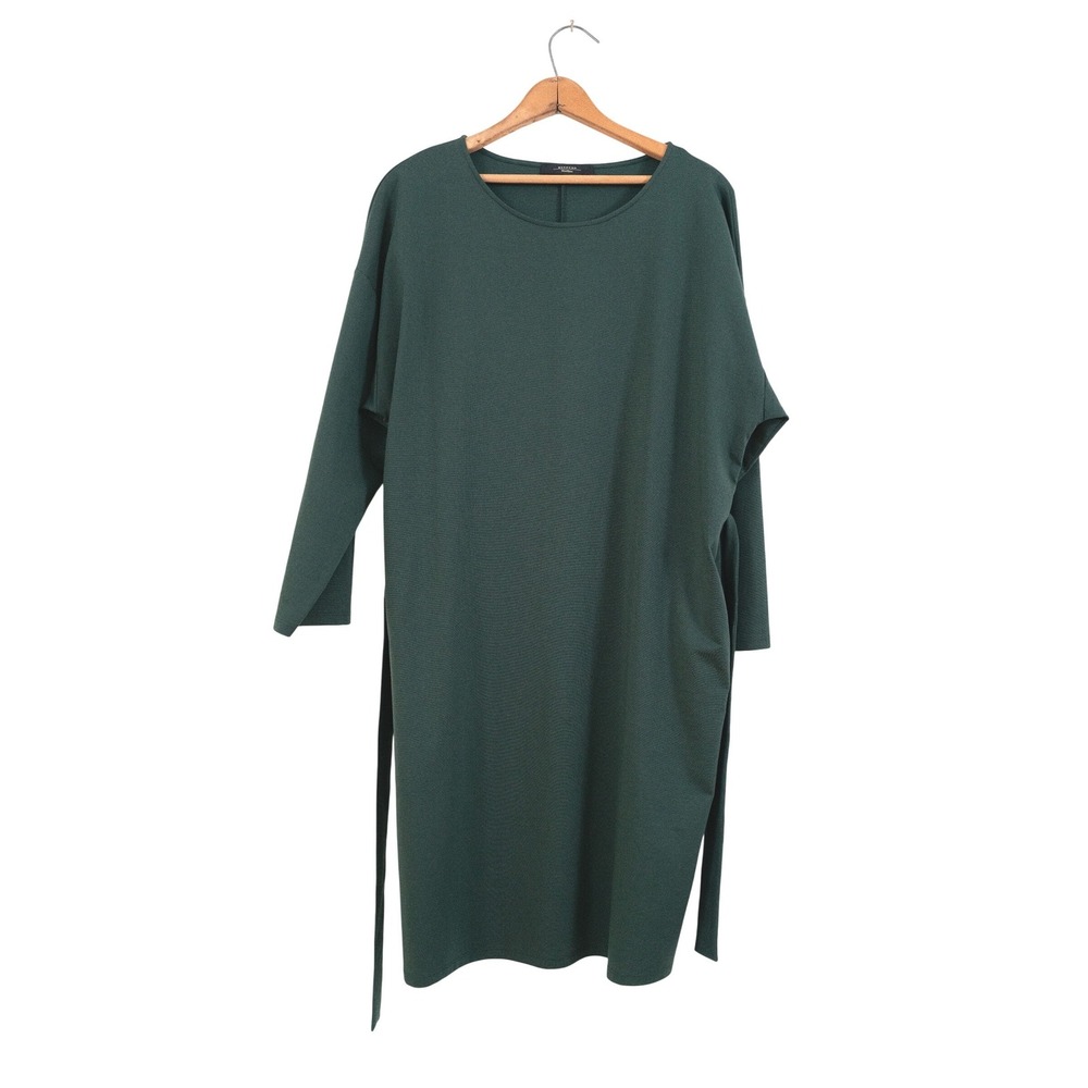 Weekend Max Mara Shift Dress Green Jersey Knit L